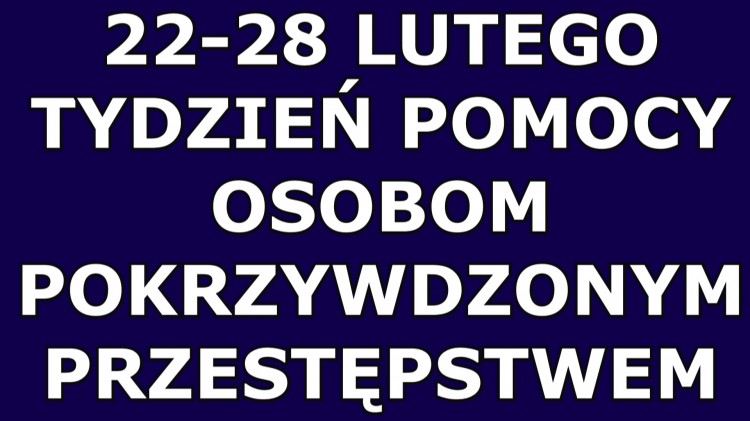 Nowy Dwór Gdański. Tydzień Pomocy Osobom Pokrzywdzonym Przestępstwem.&#8230;