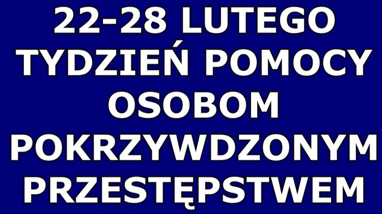 Malbork. Tydzień Pomocy Osobom Pokrzywdzonym Przestępstwem.