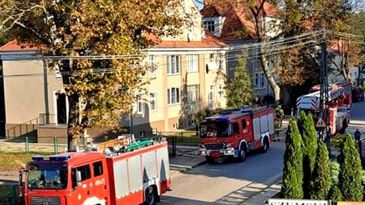 Malbork. Poranna akcja strażaków na Jagiellońskiej.