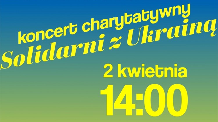 Dzierzgoń. Koncert charytatywny Solidarni z Ukrainą.