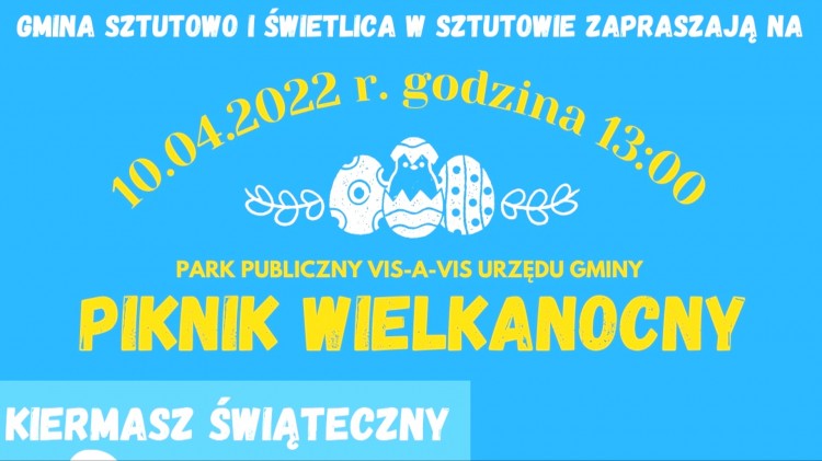 Sztutowo. W niedzielę Piknik Wielkanocny. Sprawdź, jakie czekają atrakcje.