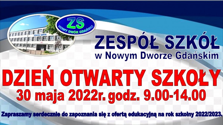 Nowy Dwór Gdański. Zespół Szkół zaprasza na Dzień Otwarty.