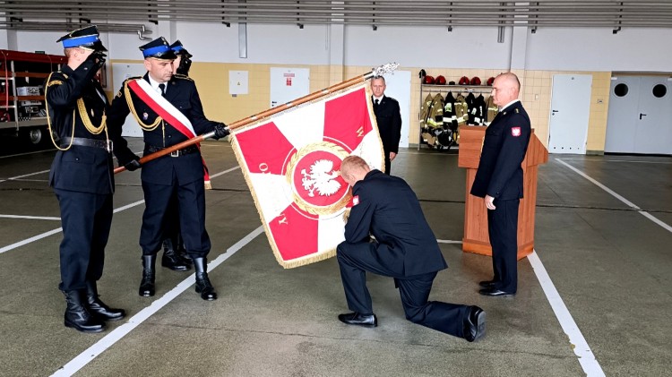 Nowy Dwór Gdański. Pożegnanie dowódcy JRG st. kpt. Grzegorza Jarzemskiego.&#8230;