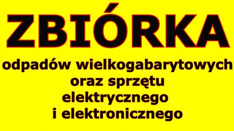 Gmina Malbork. 1 października odbędzie się zbiórka odpadów wielkogabarytowych oraz zużytego sprzętu elektrycznego i elektronicznego.
