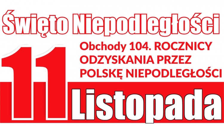 Malbork. Obchody 104. rocznicy odzyskania niepodległości. Szczegóły&#8230;