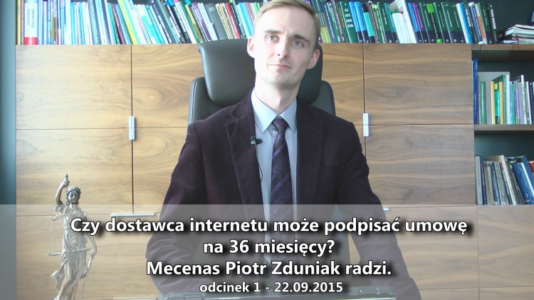 Czy dostawca internetu może podpisać umowę na 36 miesięcy? Mecenas&#8230;