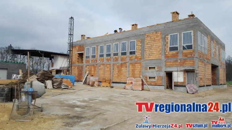 Stadion w Malborku, zobacz jak powstaje nowe zaplecze socjalne - 29.03.2016