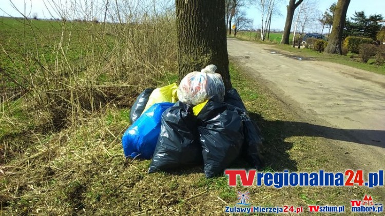 Gm.Stegna. Mieszkańcy posprzątali Wiśniówkę - 2.04.2016