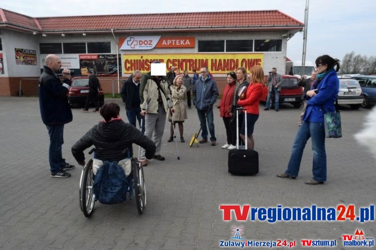 Nowy Dwór Gd. Potrącenie pod Tesco? Wizja lokalna – 7.04.2016