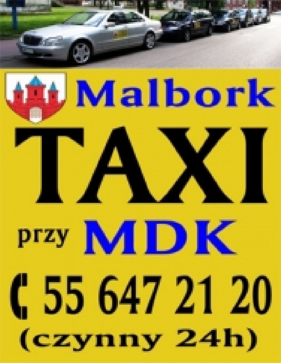 Postój Taxi 24 / h - tel. 55 647 21 20
