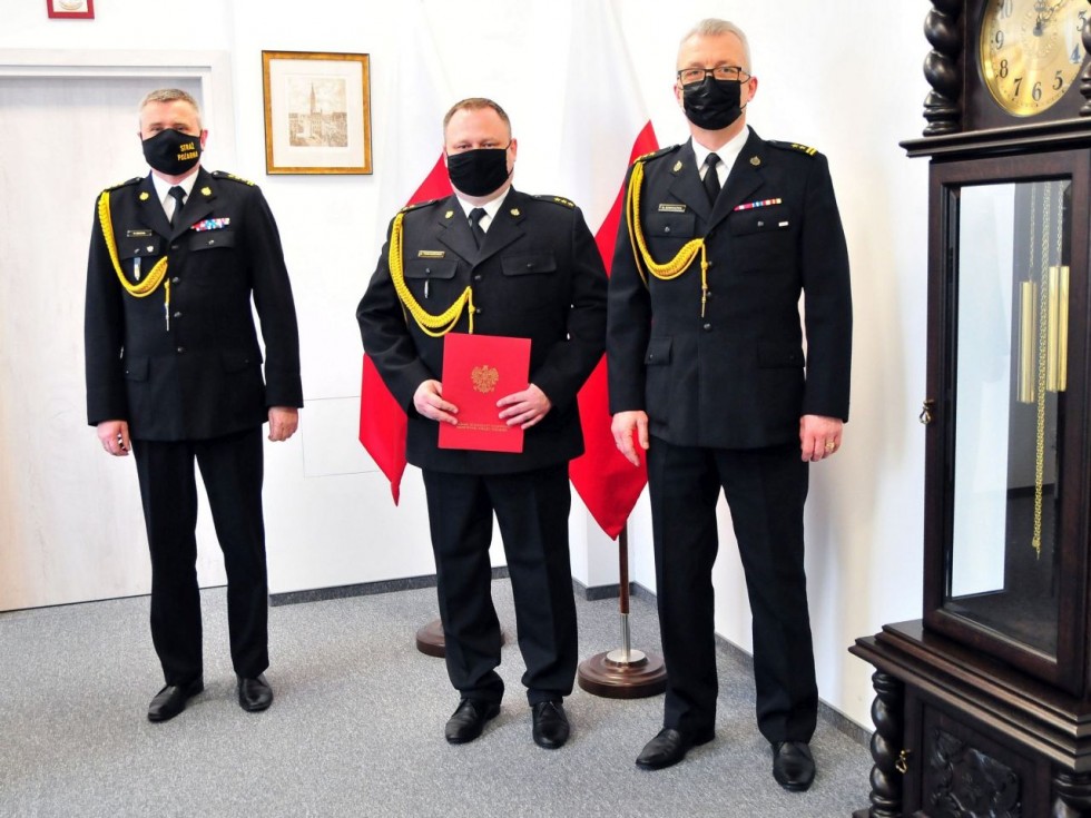 Malbork. Koniec próby - kpt. Damian Tomaszewski nowym zastępcą komendanta KP PSP.