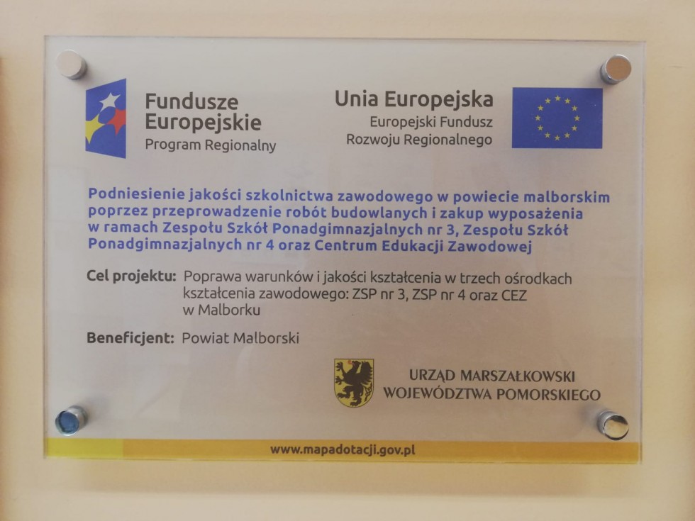 Malbork. W ZSP3 powstały nowe pracownie specjalistyczne.