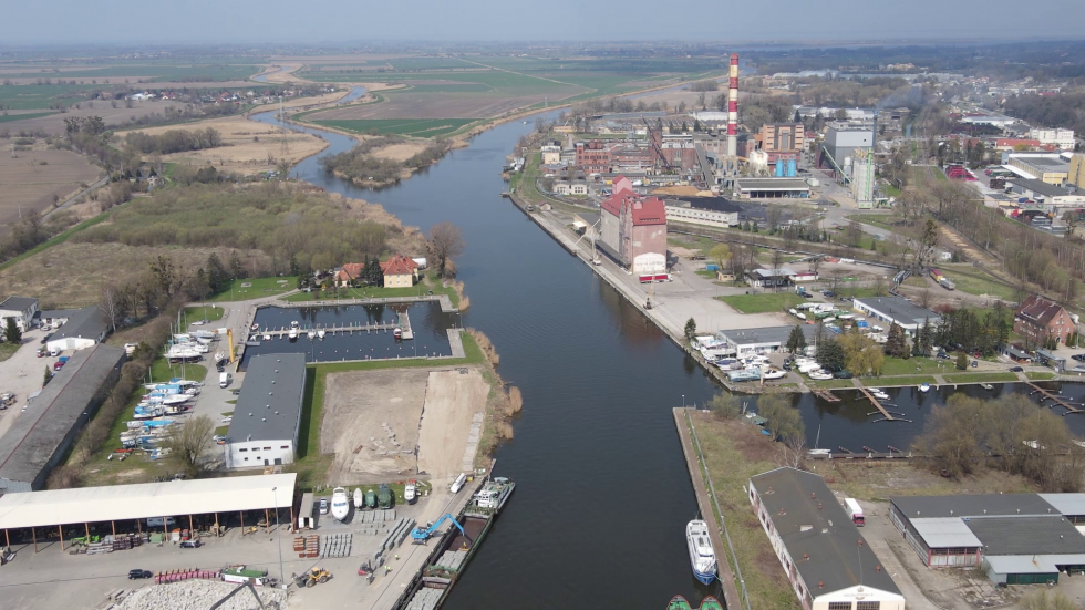 Port Morski w Elblągu z drona - Przekop Mierzei Wiślanej