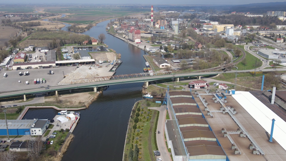Port Morski w Elblągu z drona - Przekop Mierzei Wiślanej