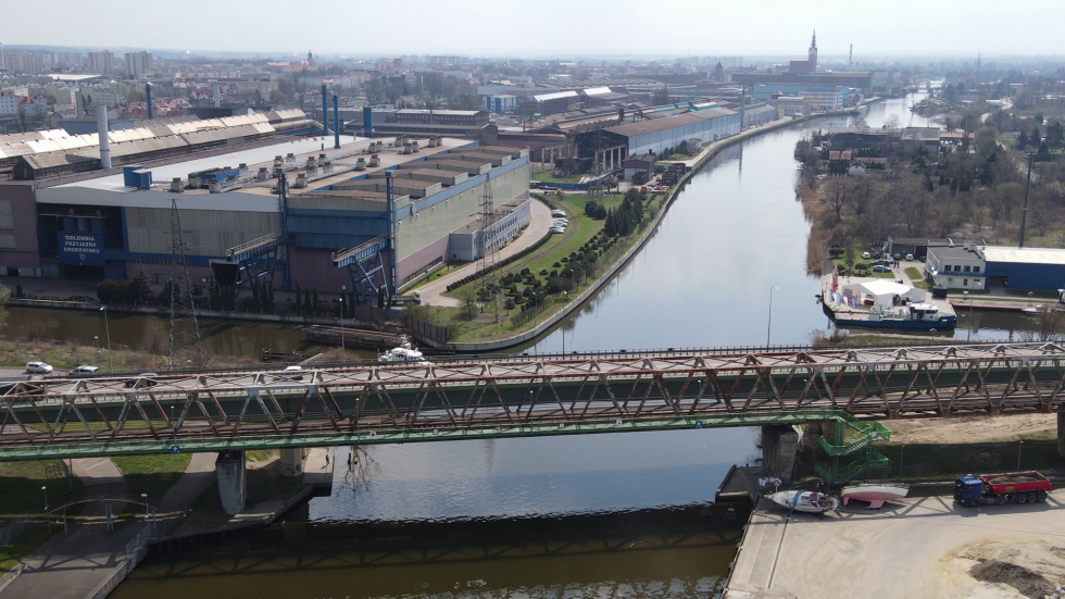 Port Morski w Elblągu z drona - Przekop Mierzei Wiślanej