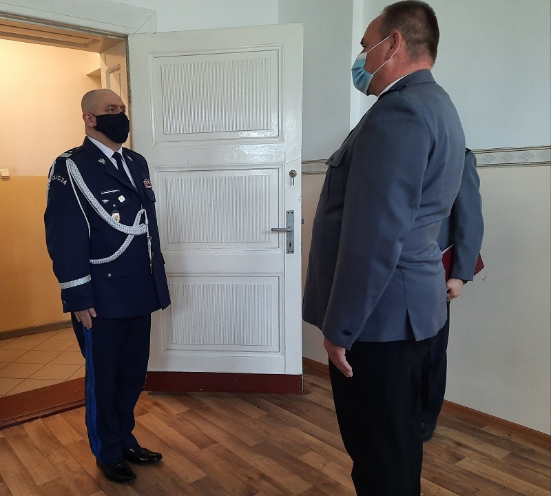 Sztum. Zmiana warty w policji -  Komendant insp. Tomasz Czaja odszedł na emeryturę.