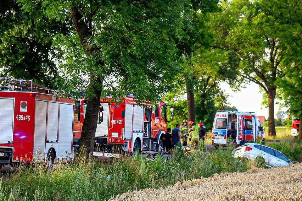 Poszkodowany zabrany LPR po wypadku w Brzózkach – weekendowy raport malborskich służb mundurowych.