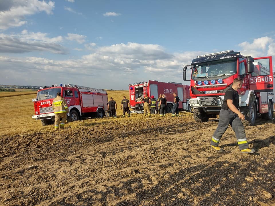 Plaga pożarów w powiecie i niebezpieczne kolizje – raport sztumskich służb mundurowych.