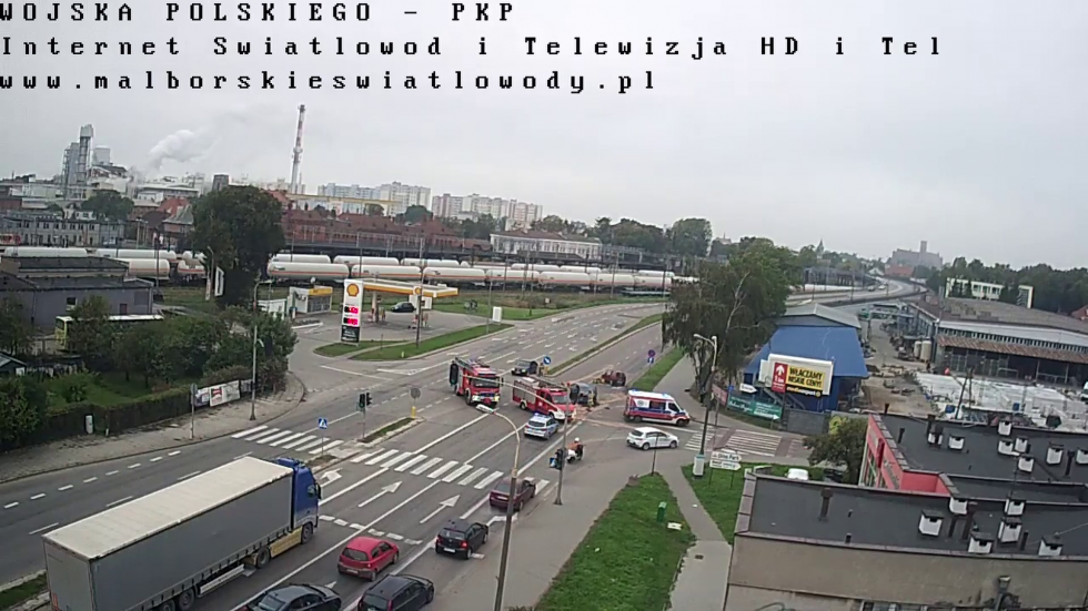 Malbork. Sprawca kolizji na Alei Wojska Polskiego miał ponad 2 promile alkoholu. Zobacz moment zderzenia! [wideo]