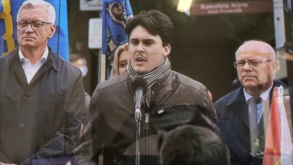 Polski Ład to mega podatek – w środę pod Sejmem protestowali samorządowcy.