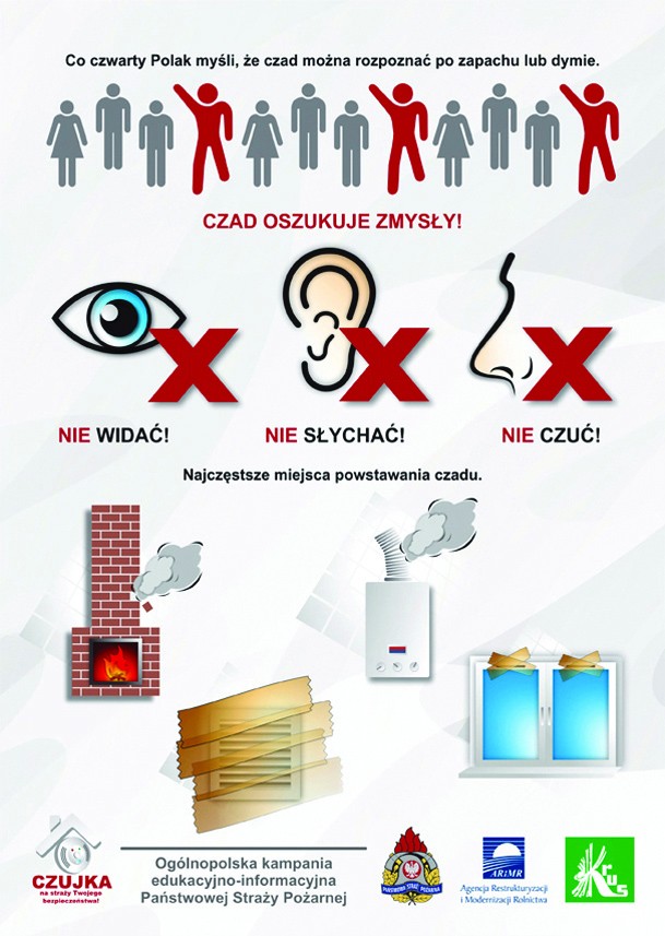 Czujka na straży Twojego bezpieczeństwa! - sezon grzewczy 2021-2022. Dowiedz się, jak uchronić się przed zaczadzeniem.