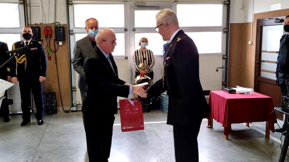 Malbork. Straż Pożarna pożegnała swojego komendanta - bryg. Mariusz Dzieciątek odszedł na emeryturę.