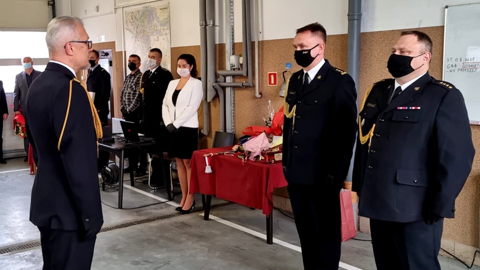 Malbork. Straż Pożarna pożegnała swojego komendanta - bryg. Mariusz Dzieciątek odszedł na emeryturę.