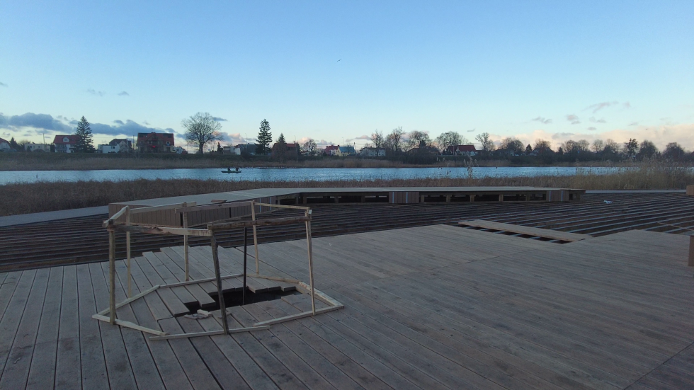 Malbork. Budowa bulwaru i kamienic nad Nogatem. Zapraszamy na spacer - grudzień 2021