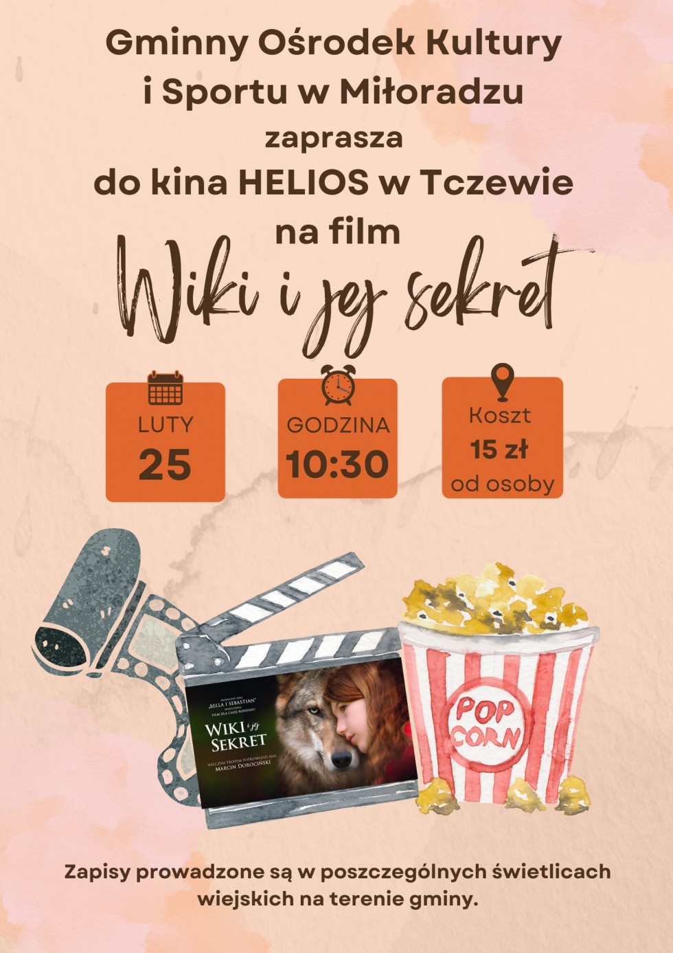 Sprawdź, co gmina Miłoradz przygotowała na ferie zimowe. Szczegóły na plakatach.