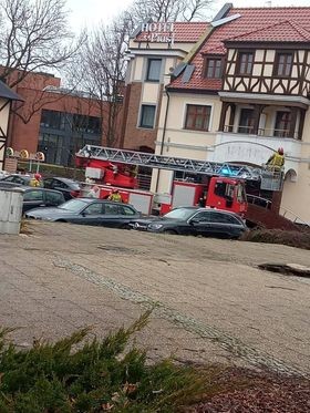 Malbork. Od wczoraj tylko kilka interwencji strażaków związanych z usuwaniem skutków silnego wiatru.