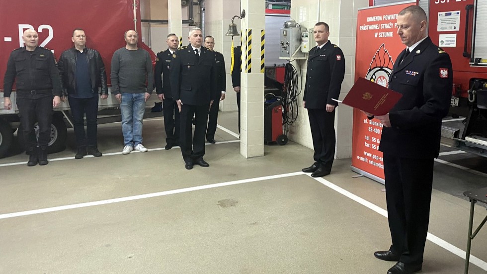 Sztum. Dowódca zmiany w PSP st. asp. Piotr Car odszedł na emeryturę.