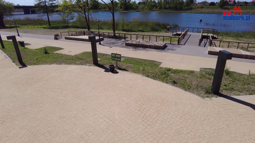 Malbork. Budowa bulwaru i kamienic nad Nogatem. Zobacz najnowsze nagranie 17.05.2022