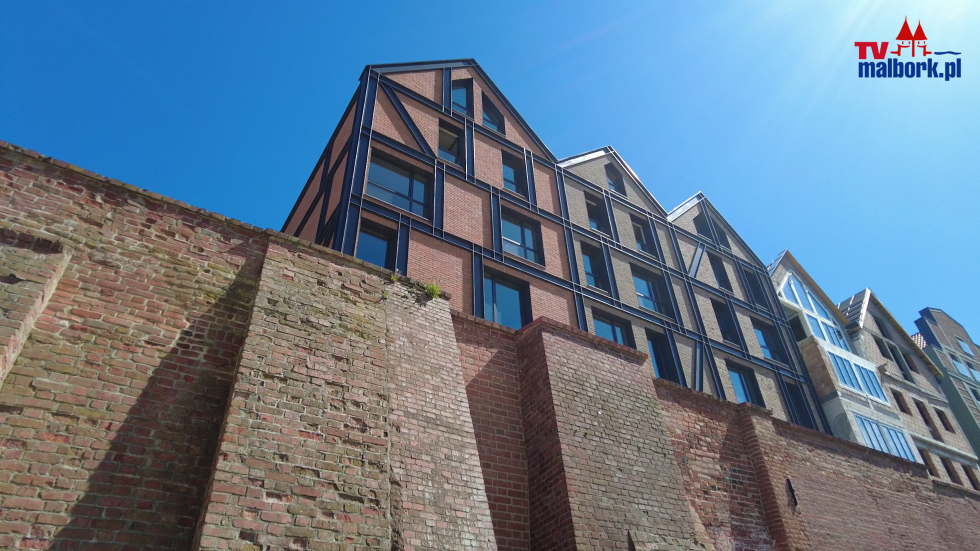 Malbork. Budowa bulwaru i kamienic nad Nogatem. Zobacz najnowsze nagranie 17.05.2022