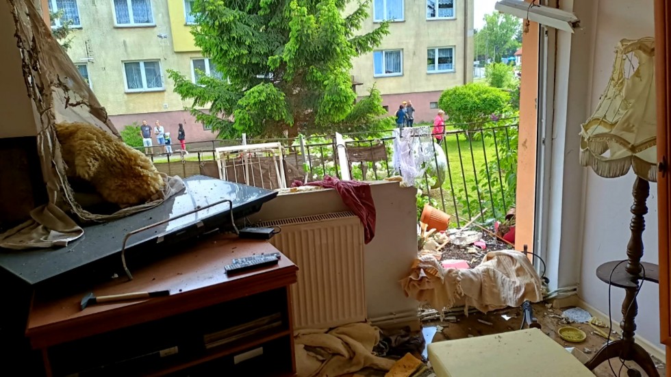Sztutowo. Jedna osoba poszkodowana w wybuchu gazu na ul. Zalewowej.