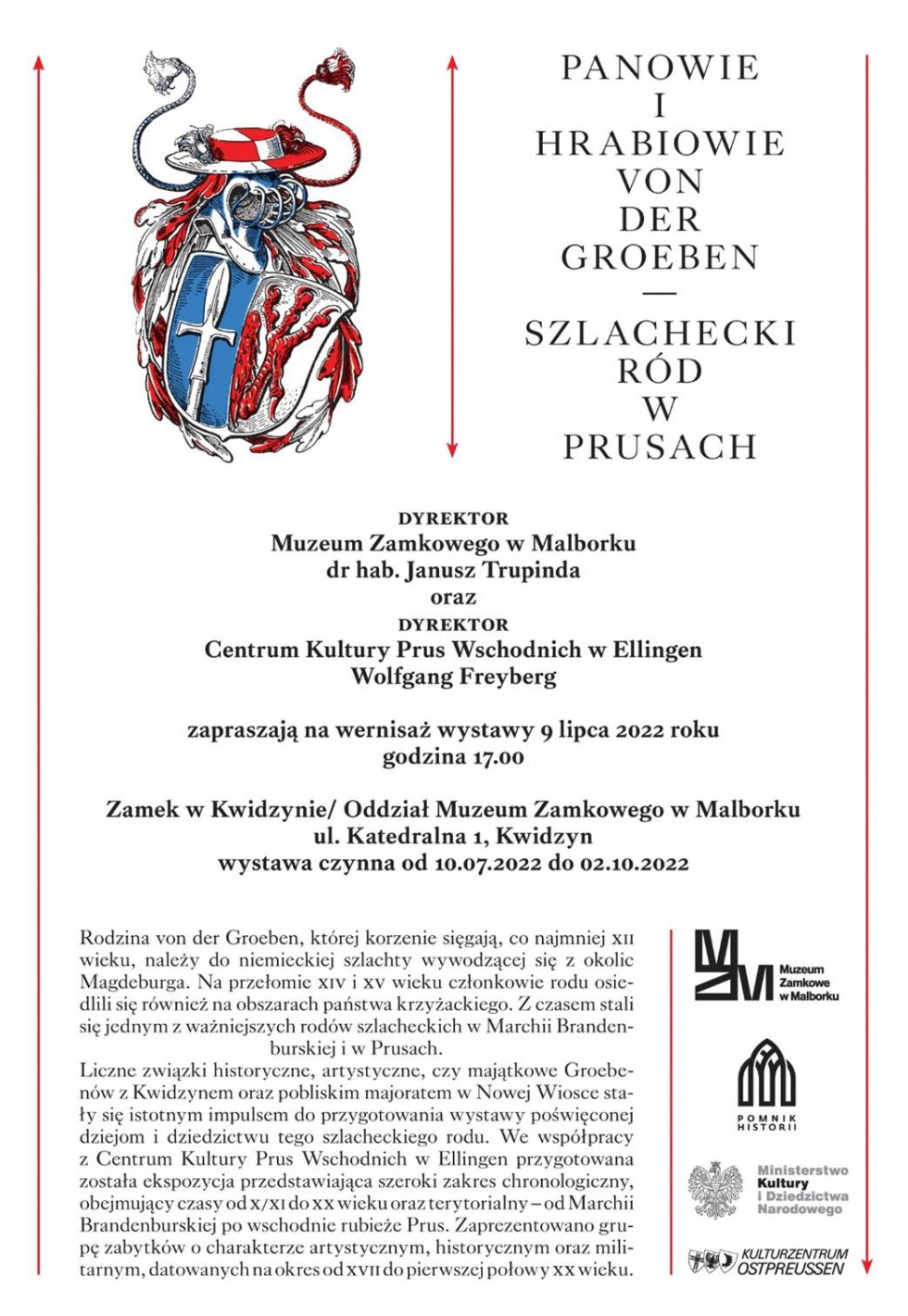 Muzeum Zamkowe w Malborku zaprasza na wystawę poświęconą szlacheckiemu rodowi w Prusach.