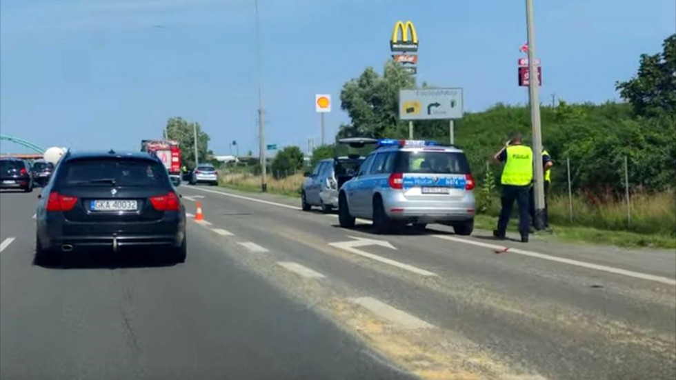 Nowy Dwór Gdański. Jedna osoba poszkodowana po kolizji na S7.