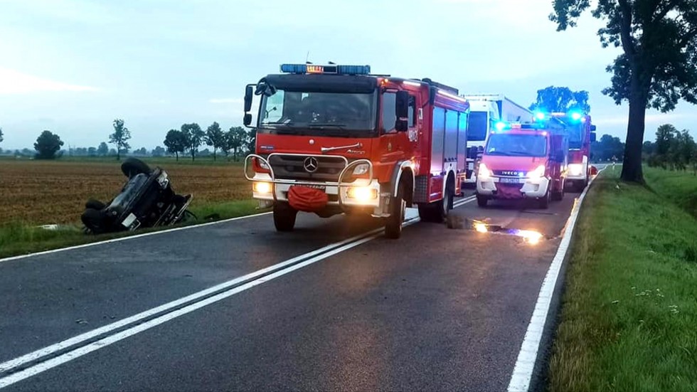 DK22. 9 osób poszkodowanych po wypadku w Starym Polu.