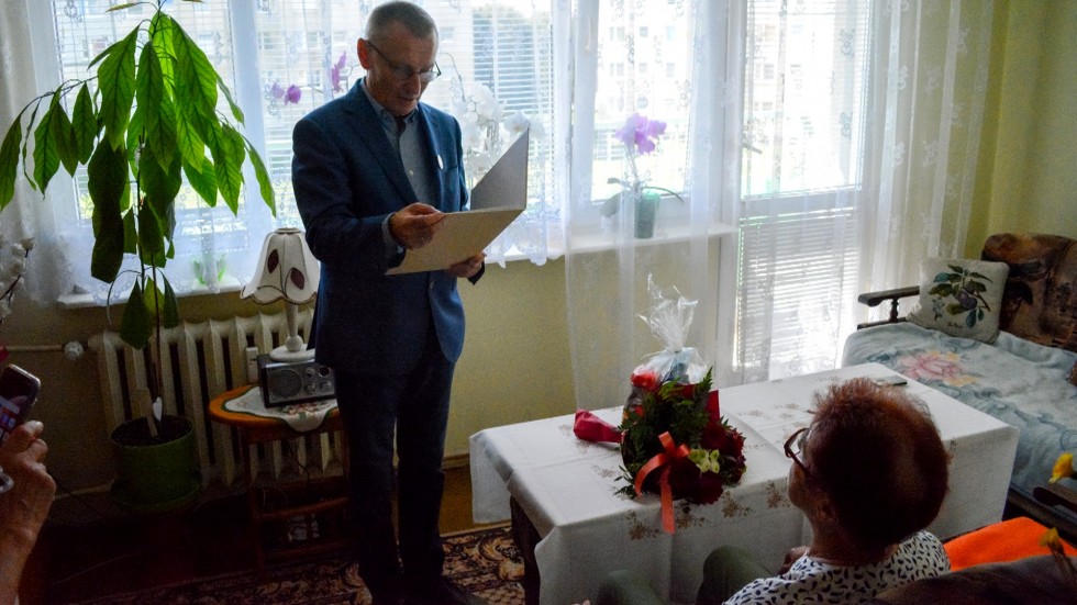 Nowy Dwór Gdański. Jubileusz 91. urodzin Marianny Binert.