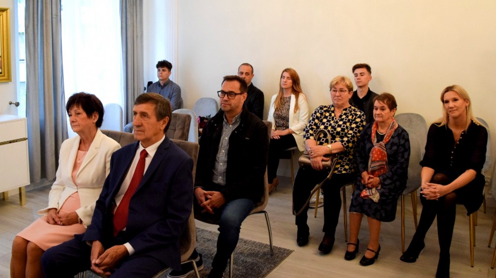 Nowy Dwór Gdański. Złote Gody państwa Janiny i Ryszarda Grot.