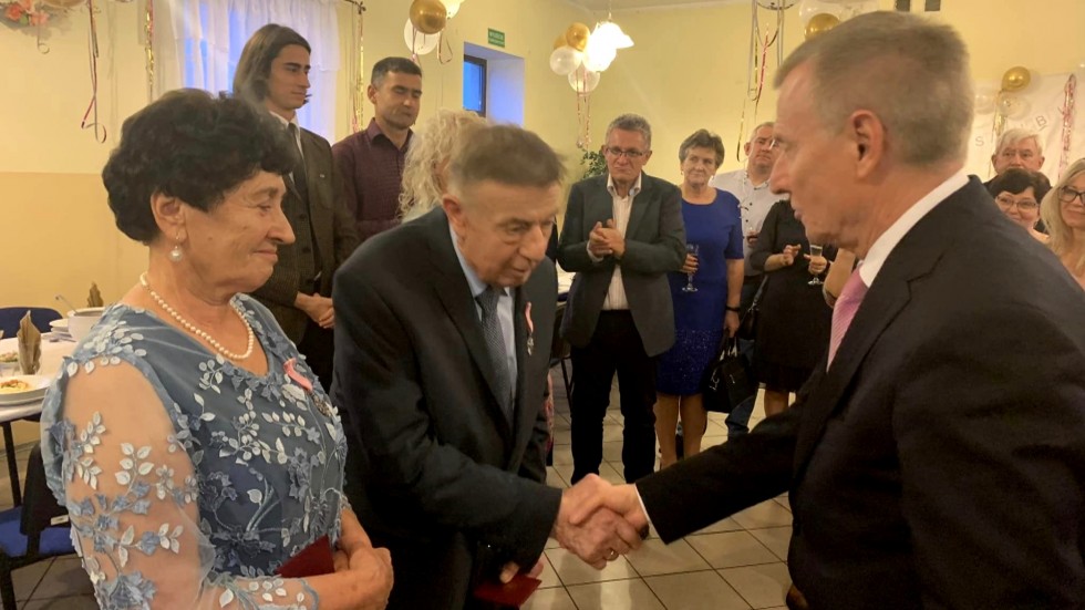 Nowy Dwór Gdański. 50 lat pożycia małżeńskiego państwa Kazimiery i Tadeusza Tomczak.