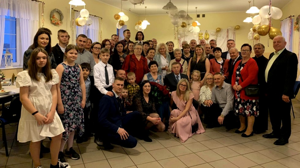 Nowy Dwór Gdański. 50 lat pożycia małżeńskiego państwa Kazimiery i Tadeusza Tomczak.