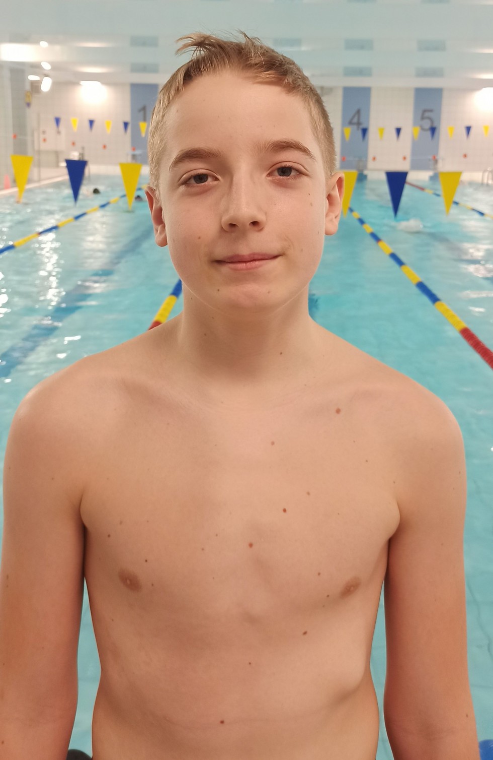 MAL WOPR. Kacper Patoka na zawodach Otylia Swim Cup.