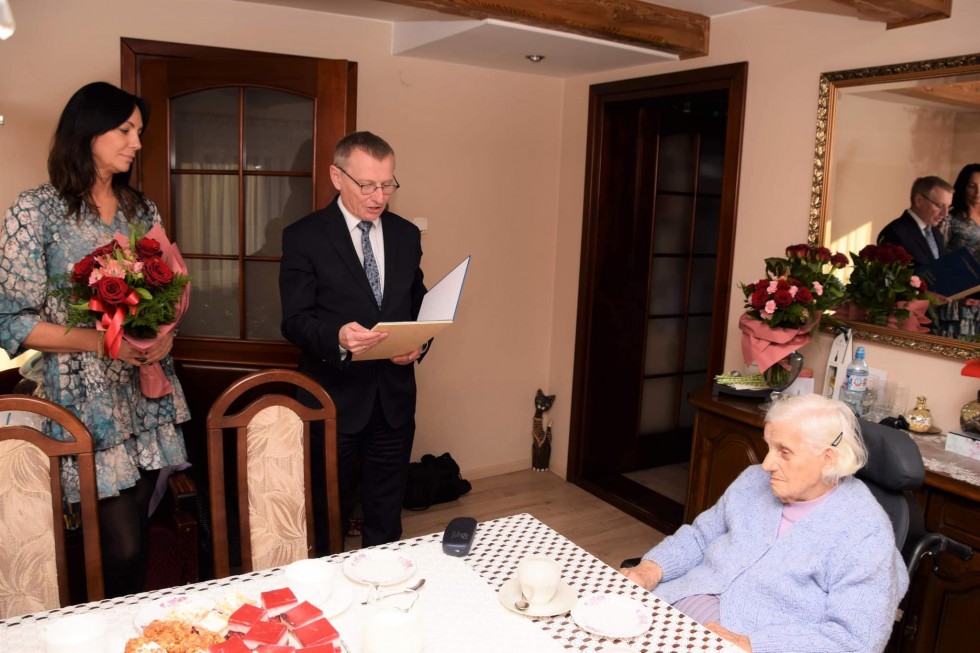 Nowy Dwór Gdański. Jubileusz 100. urodzin Anny Glazer.