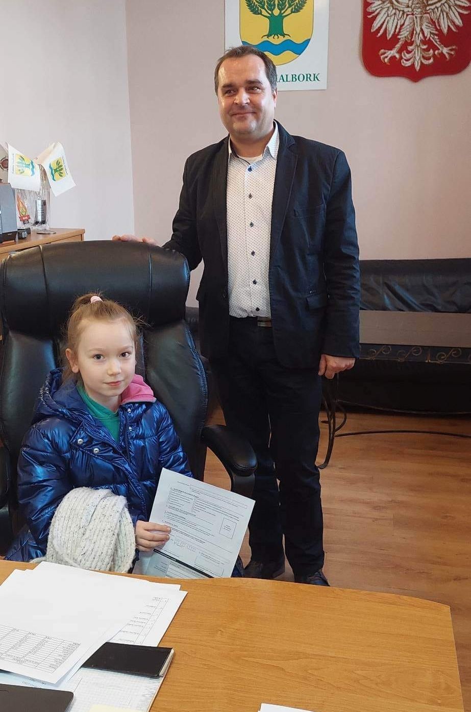 Gmina Malbork. Uczniowie z wizytą w Urzędzie Gminy.