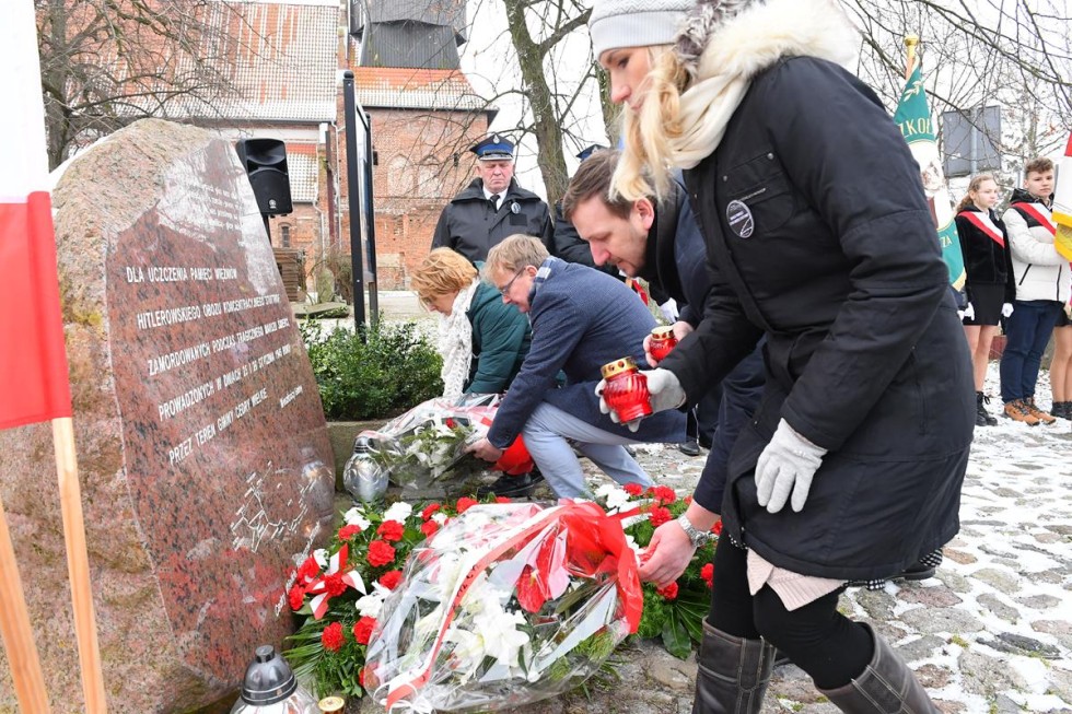 Gmina Cedry Wielkie. Rocznica obchodów Marszu Śmierci więźniów KL Stutthof.