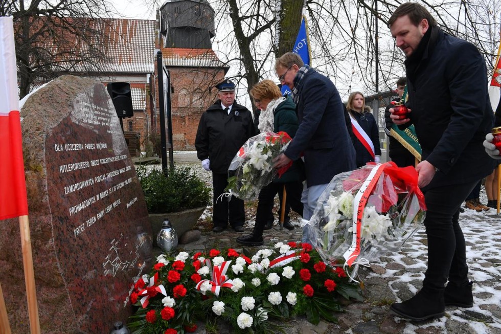 Gmina Cedry Wielkie. Rocznica obchodów Marszu Śmierci więźniów KL Stutthof.