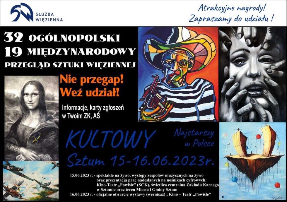 Sztum. W czerwcu odbędzie się Przegląd Sztuki Więziennej.