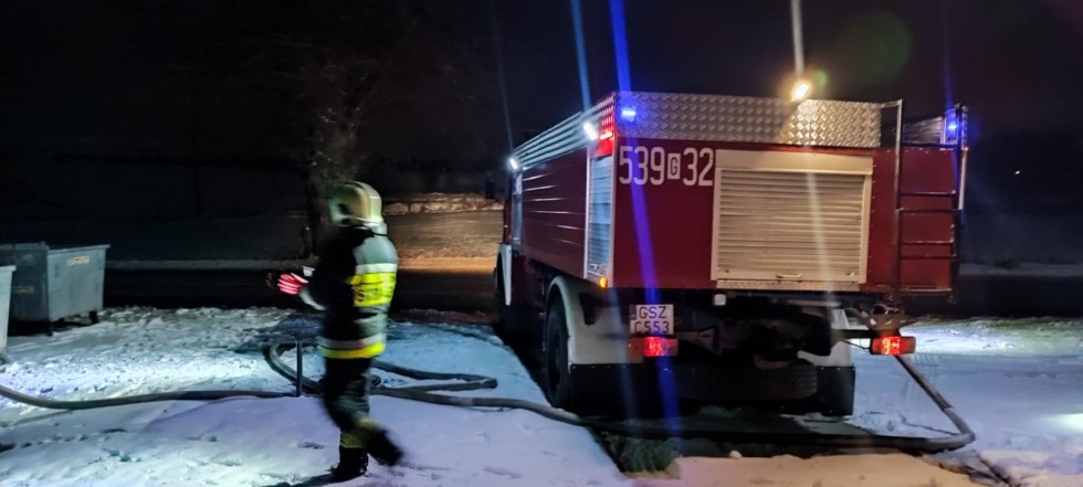 Powiat sztumski. Pożar garażu i stodoły w Żuławce Sztumskiej.