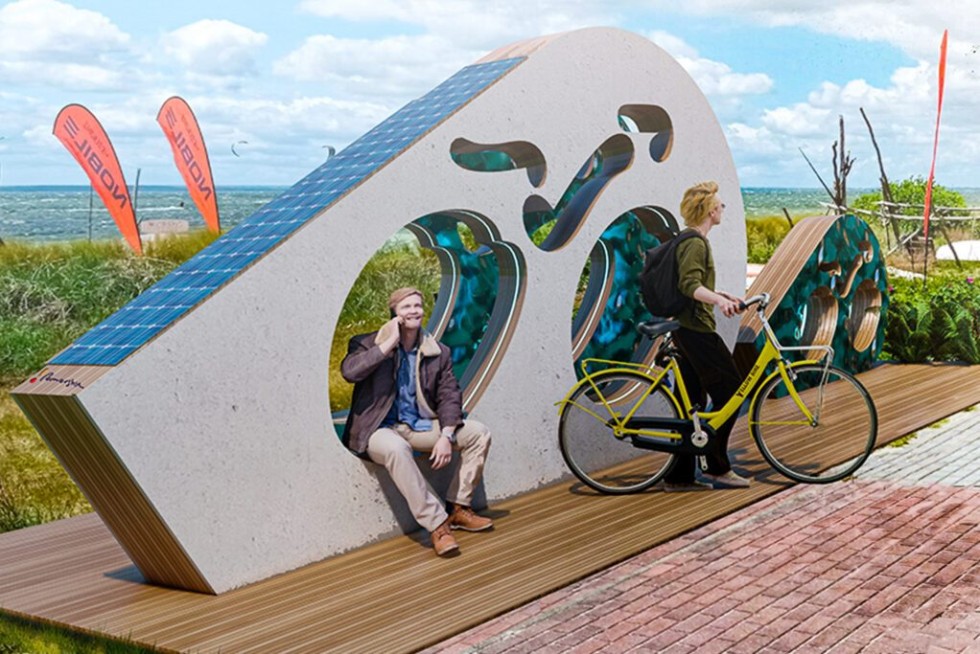 Zaskoczą rowerzystów i turystów! Wyjątkowe instalacje przy trasach rowerowych na Pomorzu