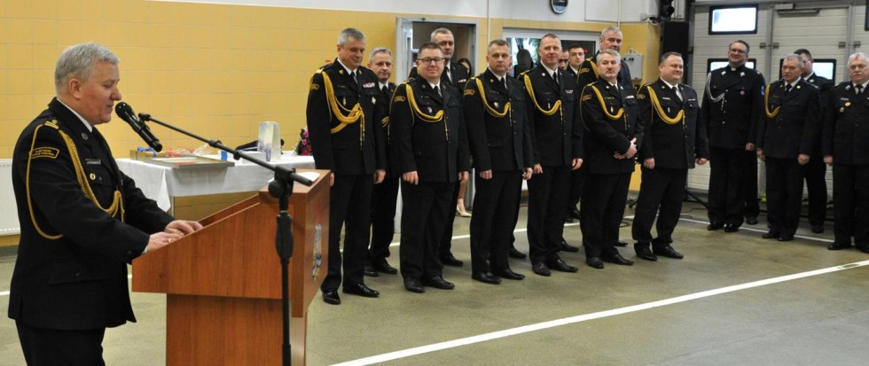 Nowy Dwór Gdański. Pożegnanie Komendanta Powiatowego PSP st. bryg. Janusza Leszczewskiego.
